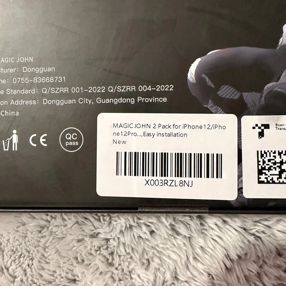 Blue Tempered Glass Screen Protector Packaging